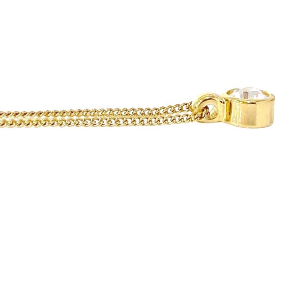 Christian Dior Circle Round White Crystal Pendant Necklace. 17" 5.3g. - Picture 5 of 13